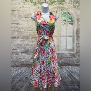 Sz 8 Talbot’s Floral Print Dress
